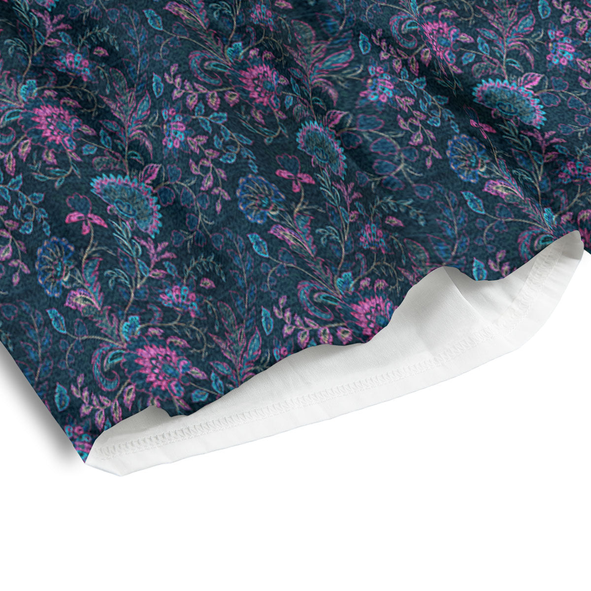 Flower Jeans Denim Print Pattern Men's Athletic Shorts-grizzshop