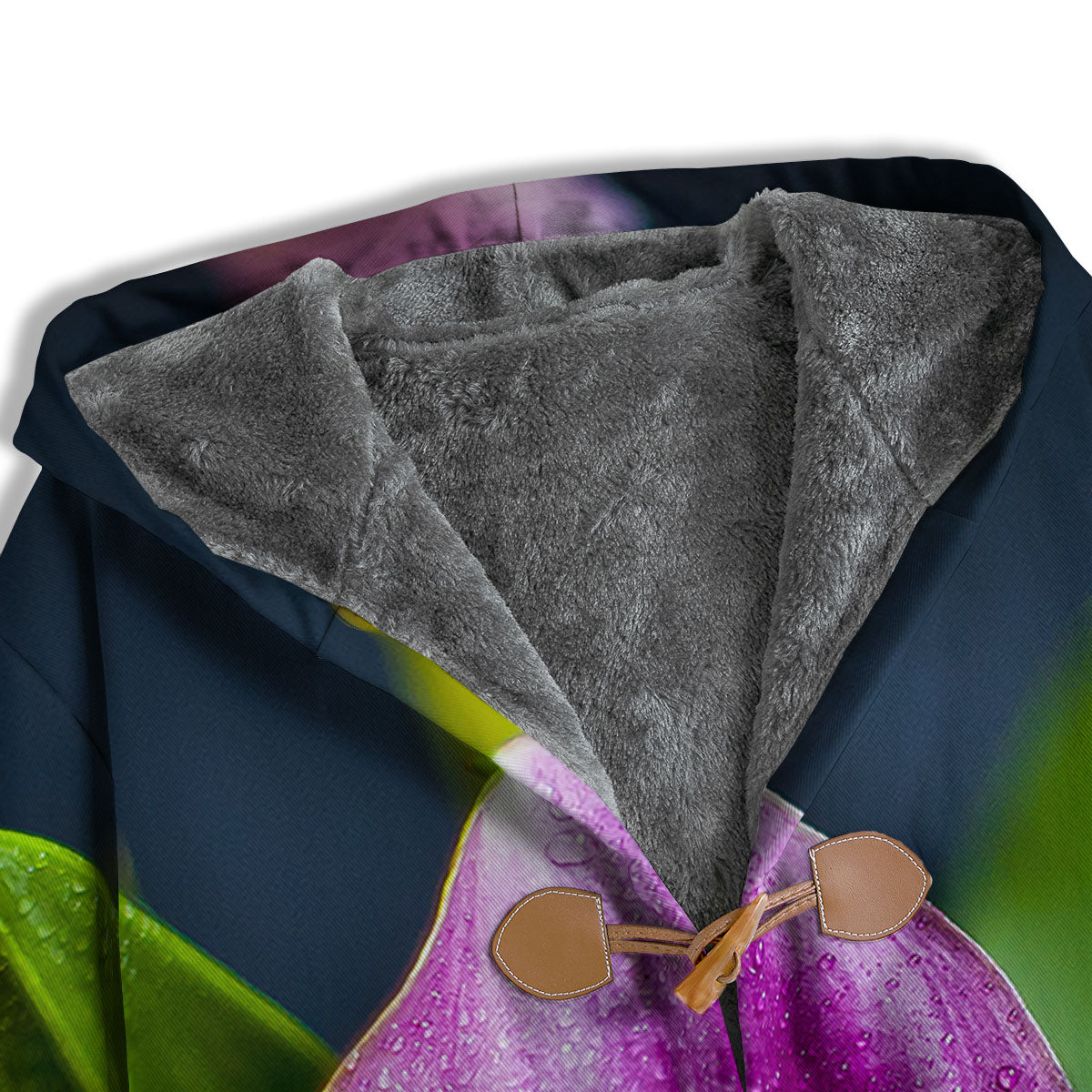 Flower Lily Purple Print Men's Windbreaker Jacket-grizzshop