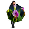 Flower Lily Purple Print Umbrella-grizzshop