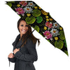 Flower Lily Water Print Pattern Umbrella-grizzshop