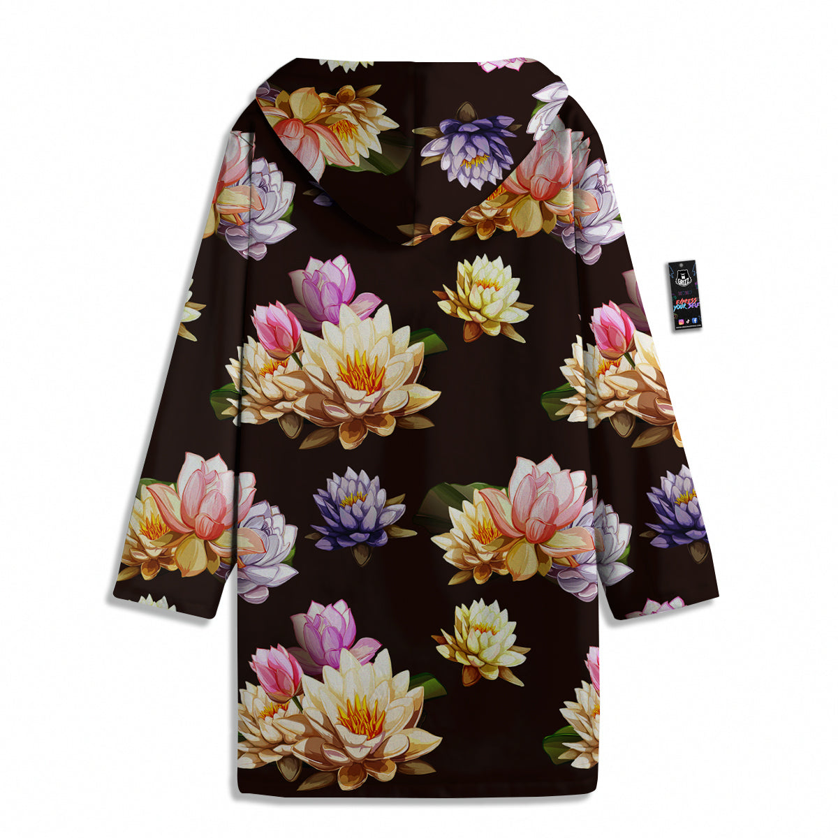 Flower Lotus Vintage Print Pattern Men's Windbreaker Jacket-grizzshop