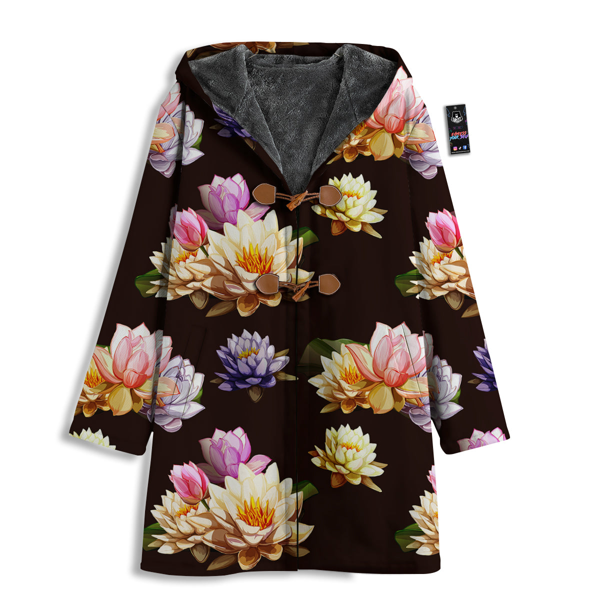 Flower Lotus Vintage Print Pattern Men's Windbreaker Jacket-grizzshop