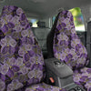 Flower Orchid Purple Print Pattern Car Seat Covers-grizzshop