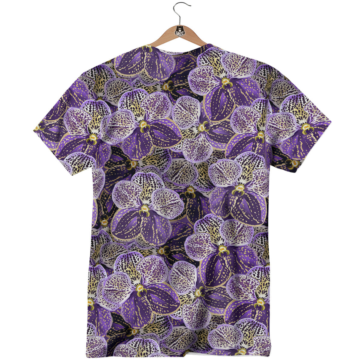 Flower Orchid Purple Print Pattern T-Shirt-grizzshop