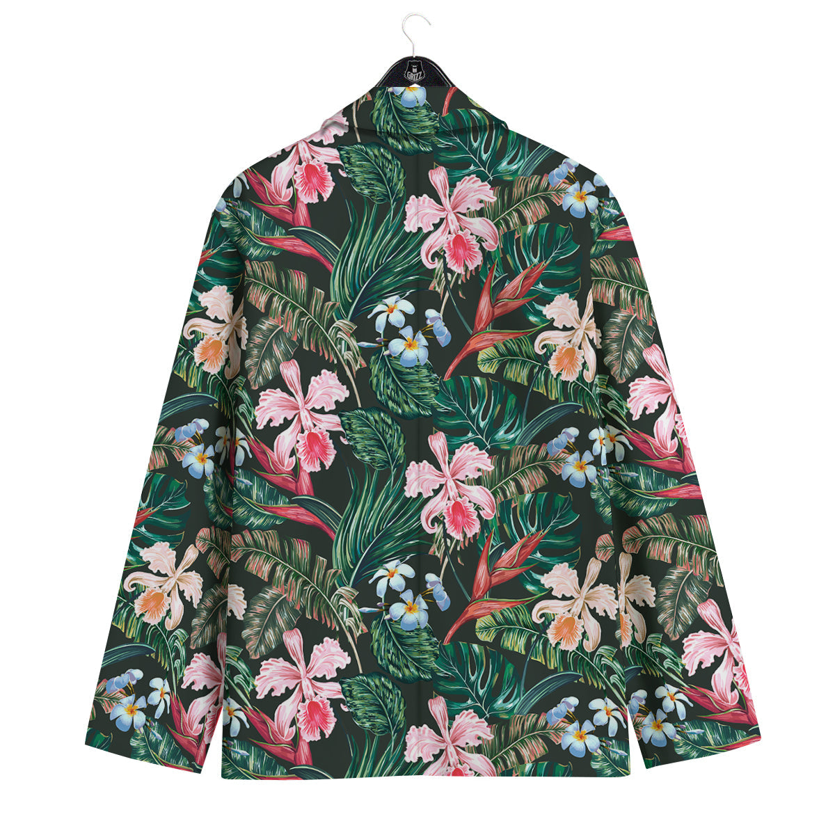 Flower Orchid Tropical Print Pattern Men's Sport Coat-grizzshop