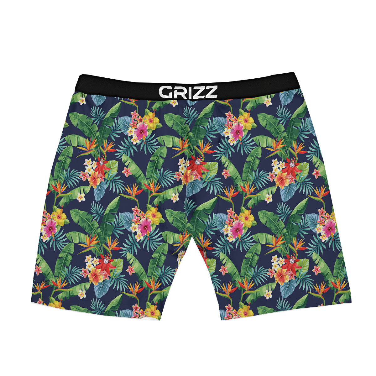 Flower Plumeria Vintage Print Pattern Boxer Briefs-grizzshop