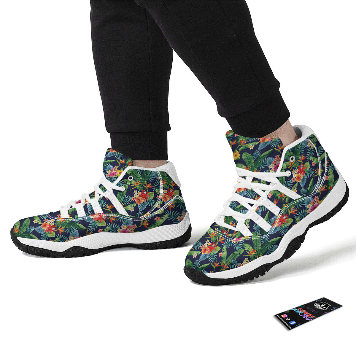 Flower Plumeria Vintage Print Pattern White Bball Shoes-grizzshop