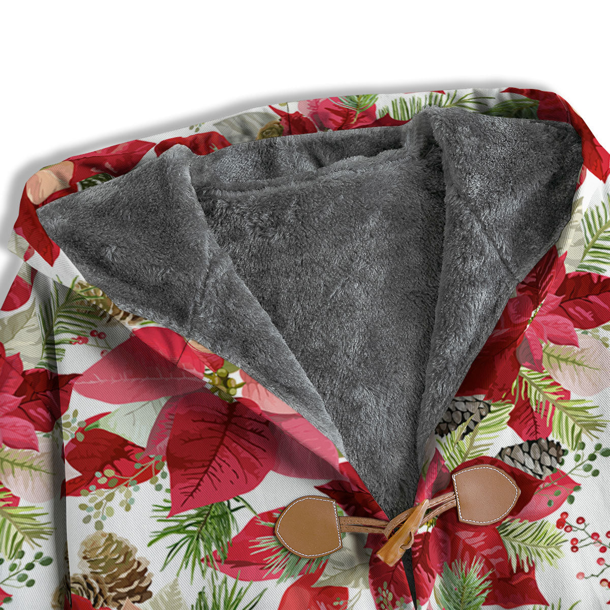 Flower Poinsettia Print Pattern Men's Windbreaker Jacket-grizzshop