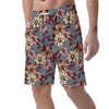 Flower Print Men's Shorts-grizzshop