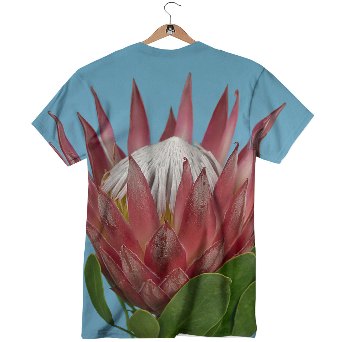 Flower Protea Print T-Shirt-grizzshop