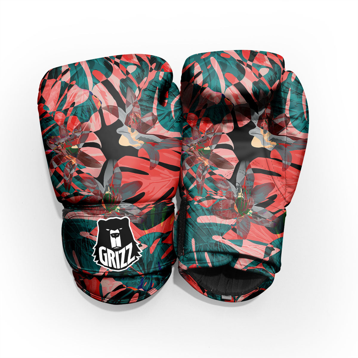 Flower Psychedelic Hawaiian Print Pro Boxing Glove
