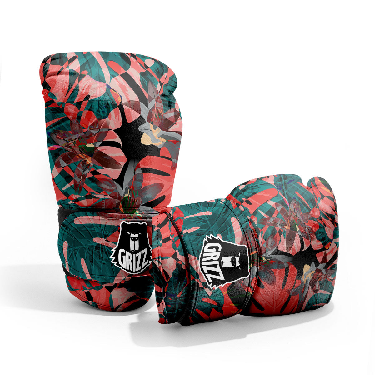 Flower Psychedelic Hawaiian Print Pro Boxing Glove