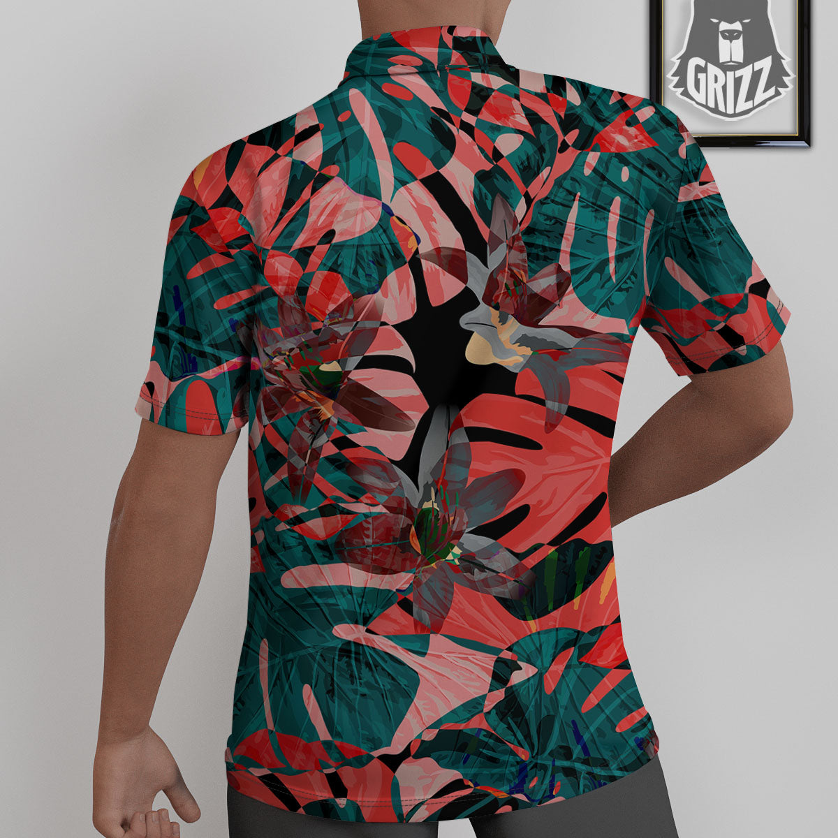 Flower Psychedelic Hawaiian Print Untucked Shirts-grizzshop