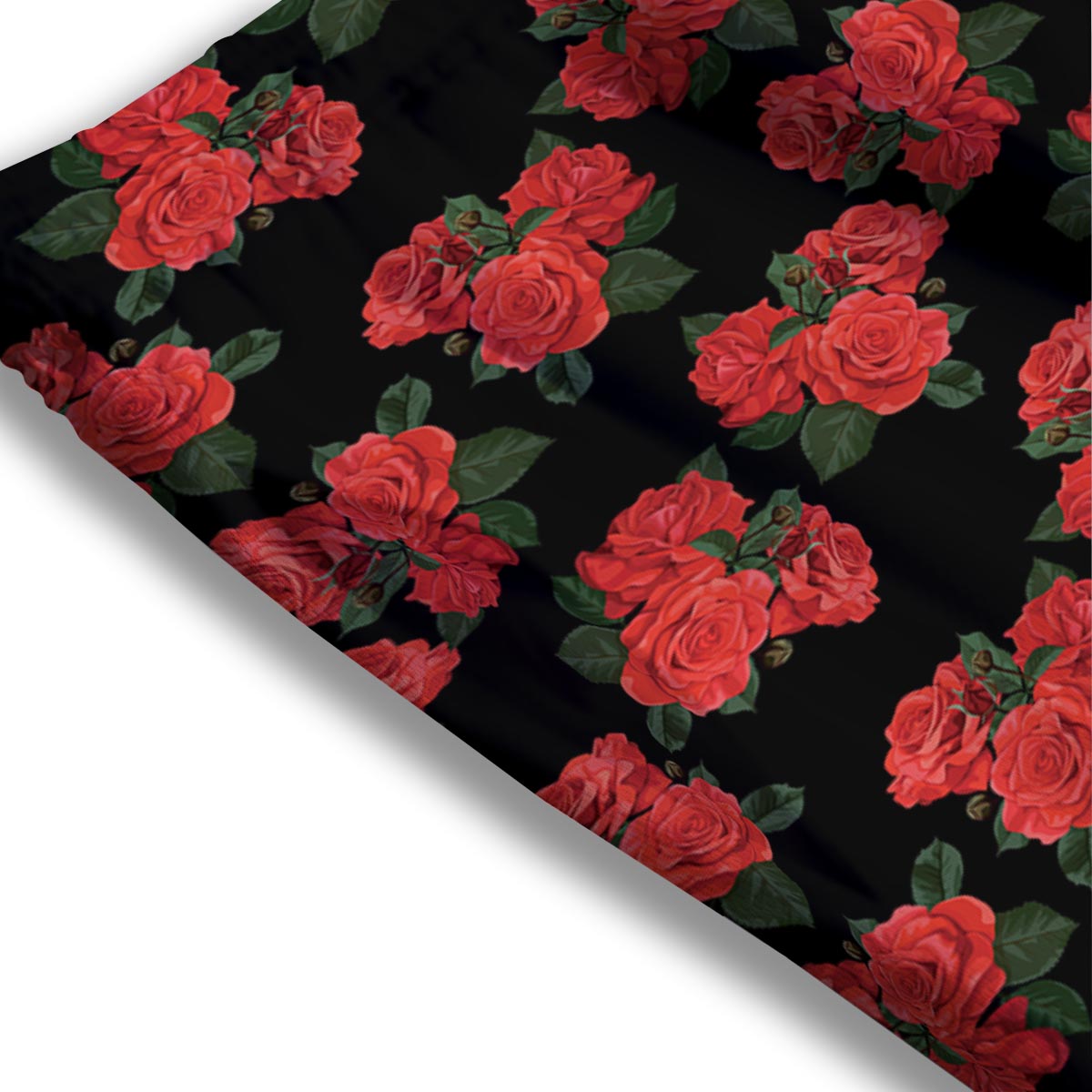 Flower Red Rose Print Pattern Mesh Shorts