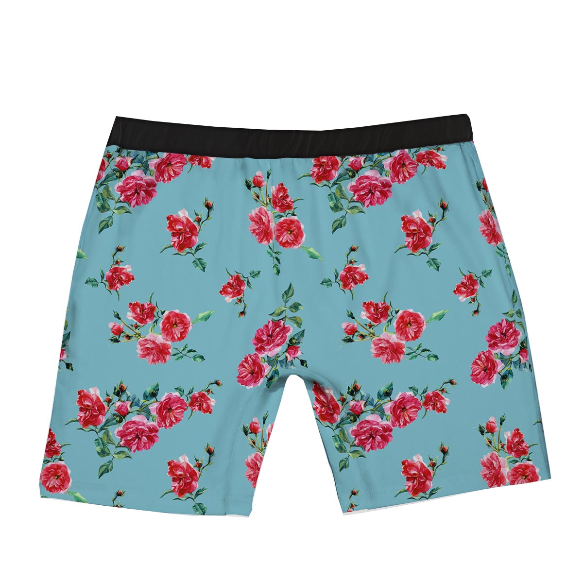 Flower Roses Floral Print Pattern Boxer Briefs-grizzshop