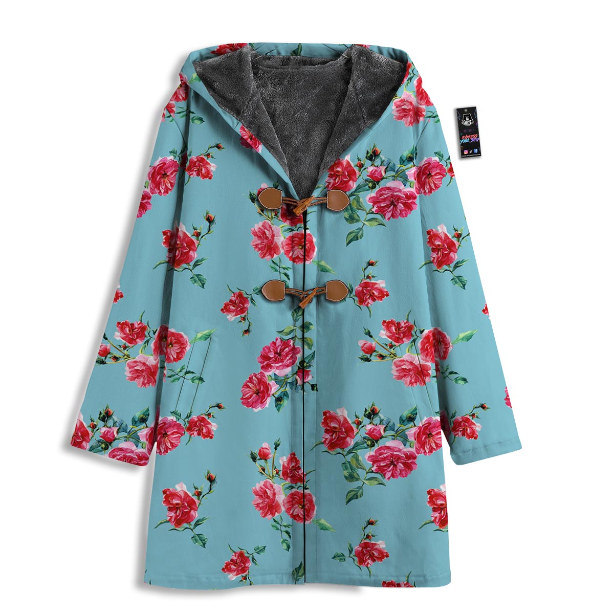 Flower Roses Floral Print Pattern Men's Windbreaker Jacket-grizzshop