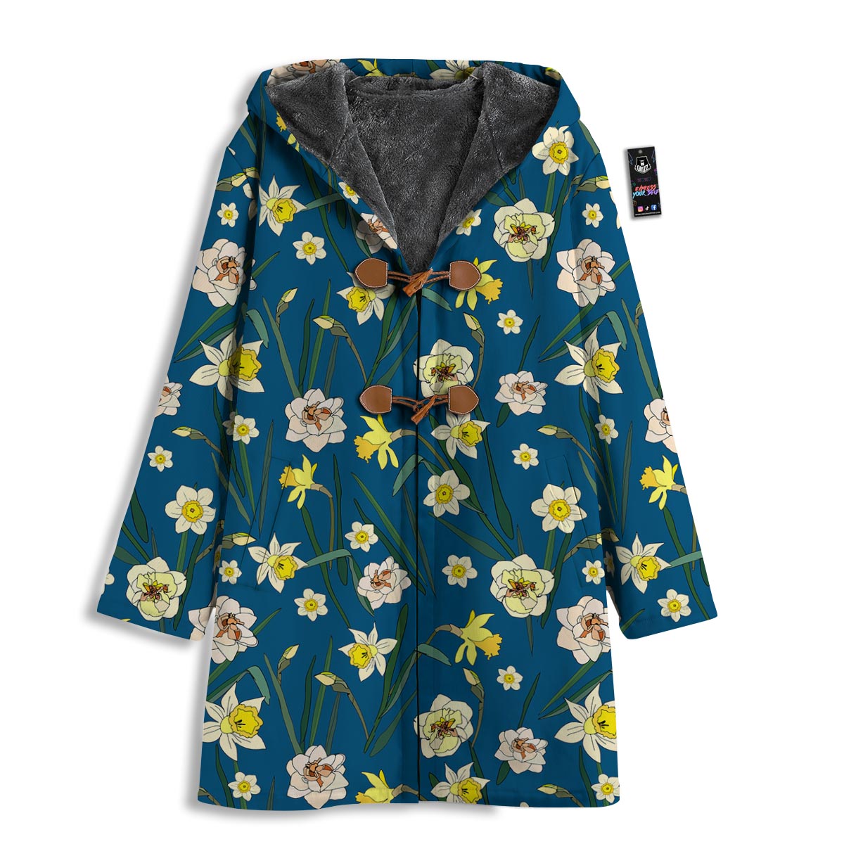 Flower Spring Daffodil Print Pattern Men's Windbreaker Jacket-grizzshop