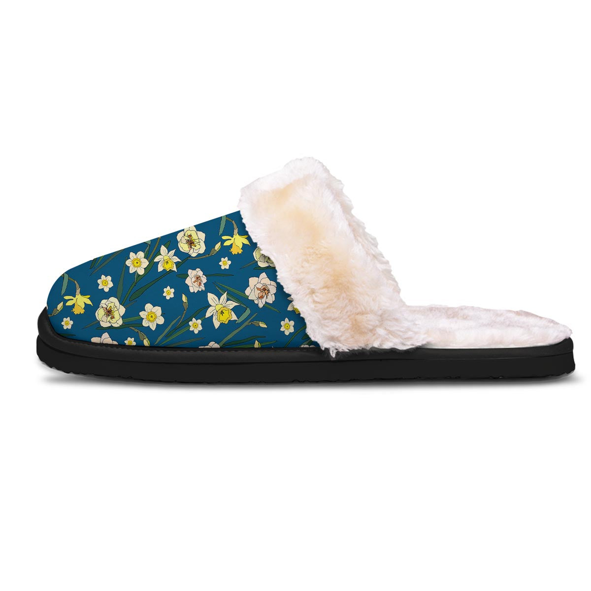 Flower Spring Daffodil Print Pattern Slippers-grizzshop