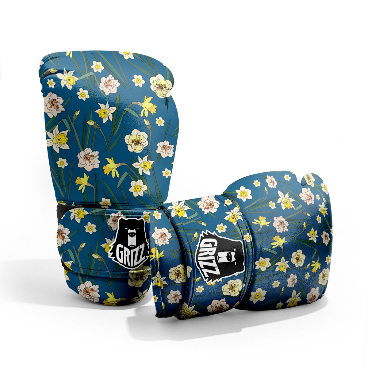 Flower Spring Daffodil Print Pattern Pro Boxing Glove