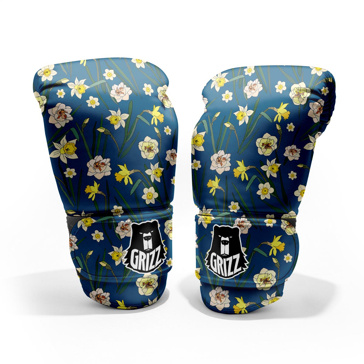 Flower Spring Daffodil Print Pattern Pro Boxing Glove
