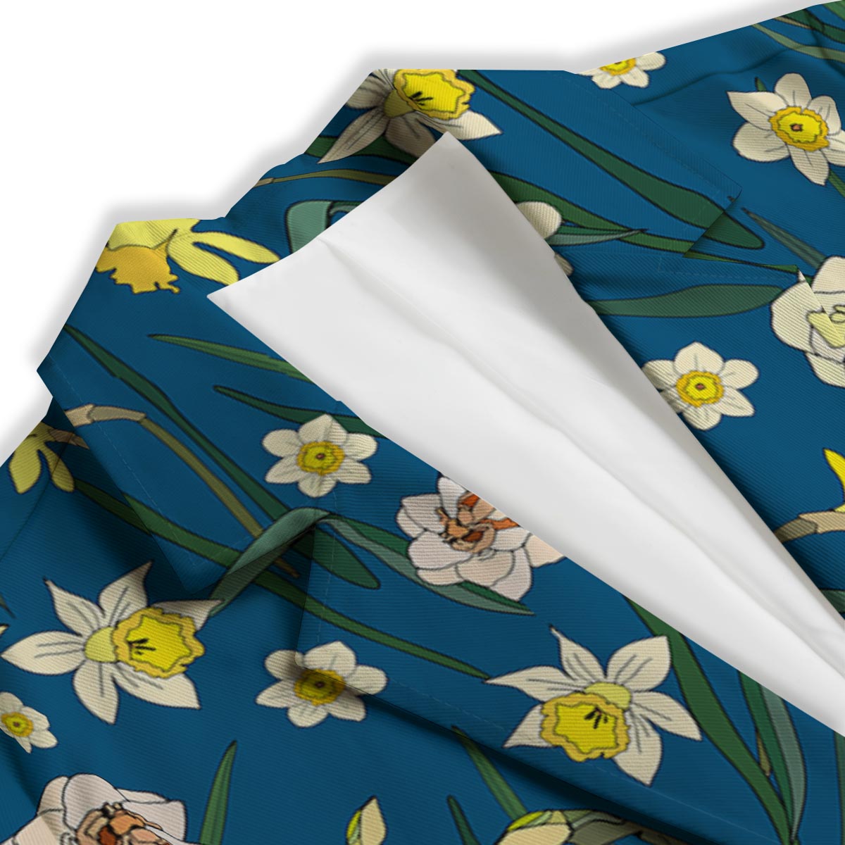 Flower Spring Daffodil Print Pattern Women's Blazer-grizzshop
