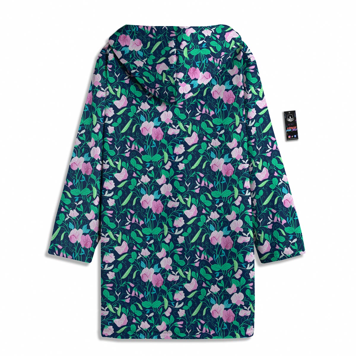 Flower Sweet Pea Print Pattern Men's Windbreaker Jacket-grizzshop