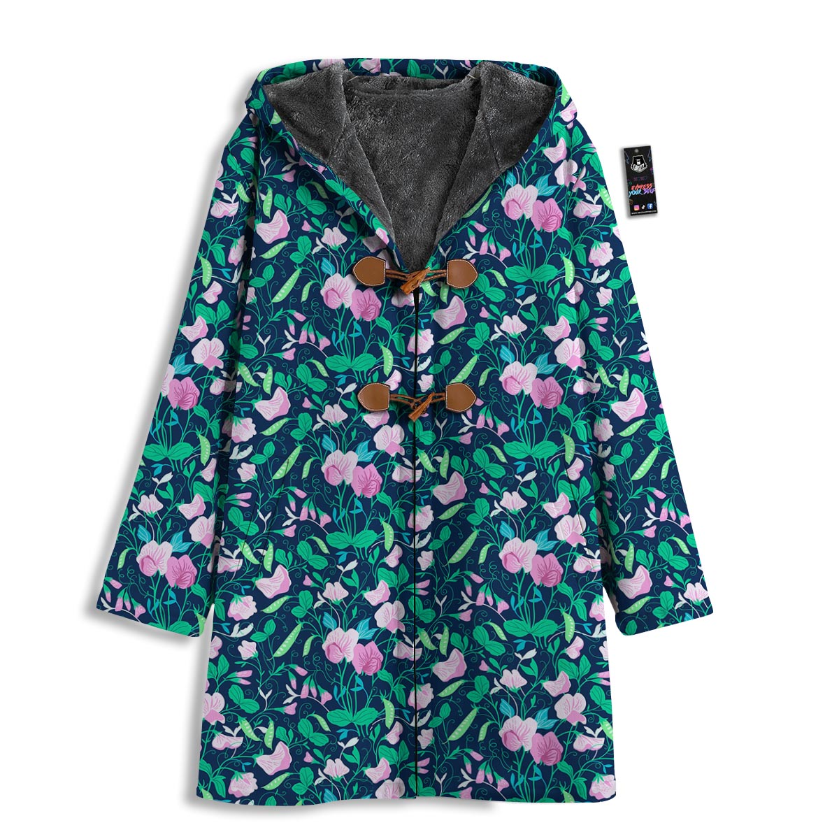 Flower Sweet Pea Print Pattern Men's Windbreaker Jacket-grizzshop