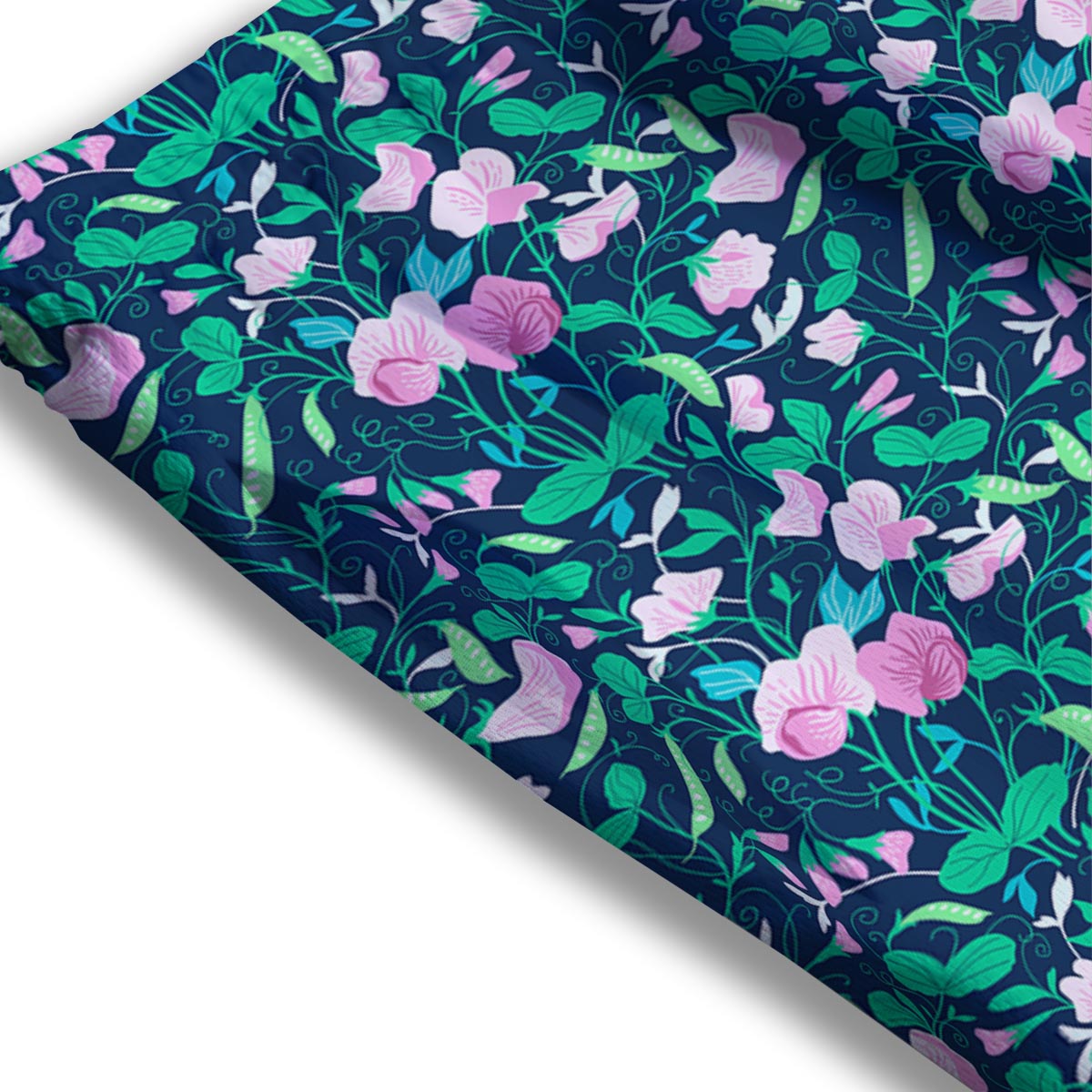 Flower Sweet Pea Print Pattern Mesh Shorts