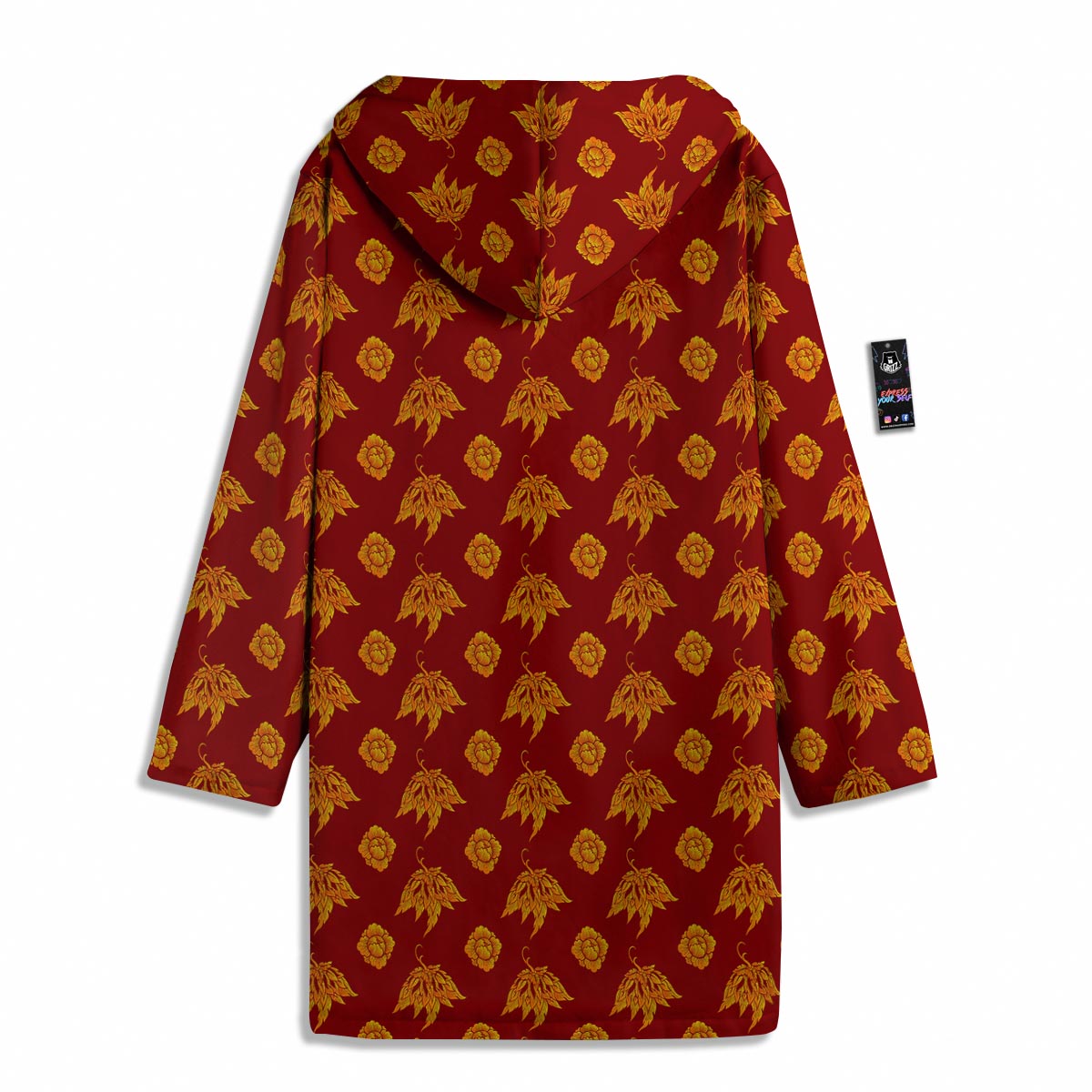 Flower Traditional Thai Print Pattern Men's Windbreaker Jacket-grizzshop