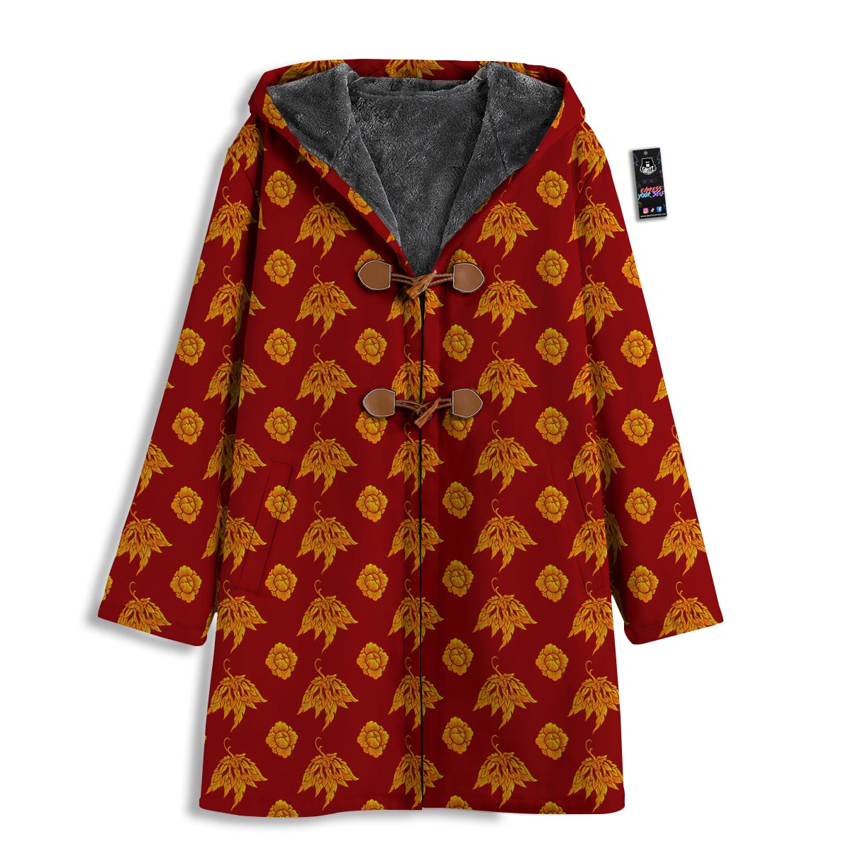 Flower Traditional Thai Print Pattern Men's Windbreaker Jacket-grizzshop