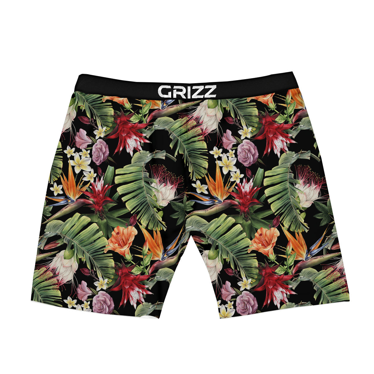 Flower Tropical Watercolor Print Pattern Boxer Briefs-grizzshop