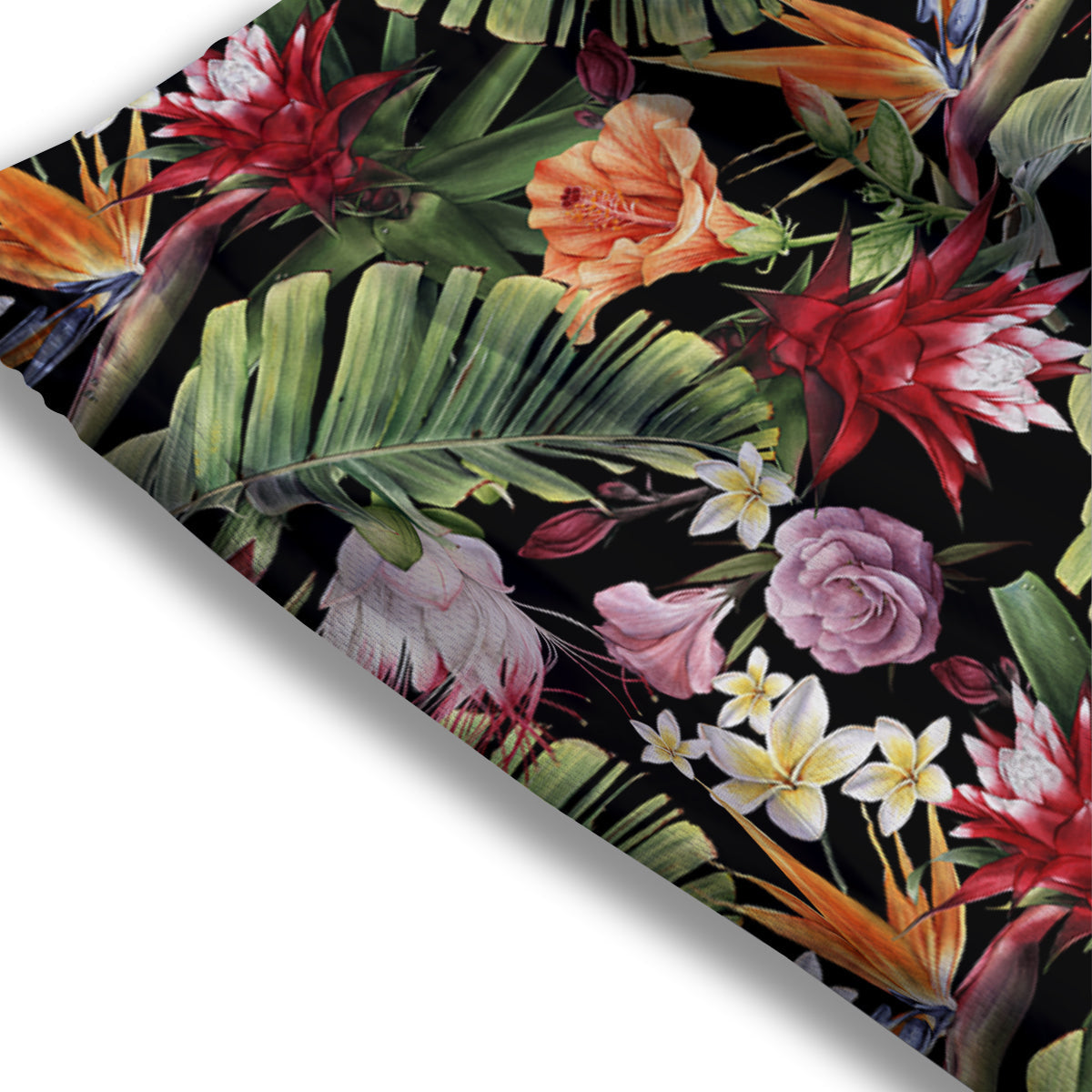 Flower Tropical Watercolor Print Pattern Mesh Shorts-grizzshop