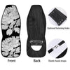 Flower White And Black Print Car Seat Covers-grizzshop