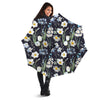 Flower White Daffodil Print Pattern Umbrella-grizzshop