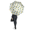 Flower Yellow Tulip White Print Pattern Umbrella-grizzshop