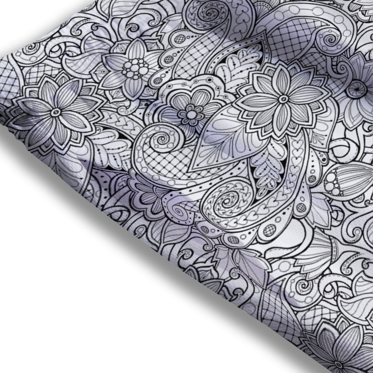 Flower Zentangle Print Pattern Mesh Shorts-grizzshop