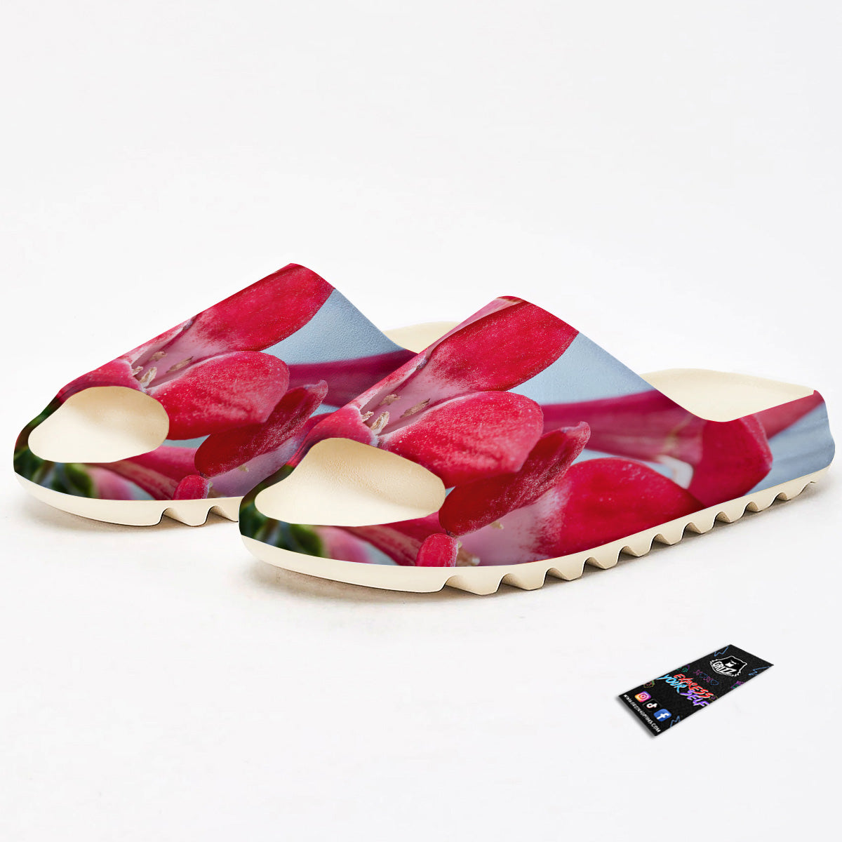 Flower Bouvardia Print Sandals