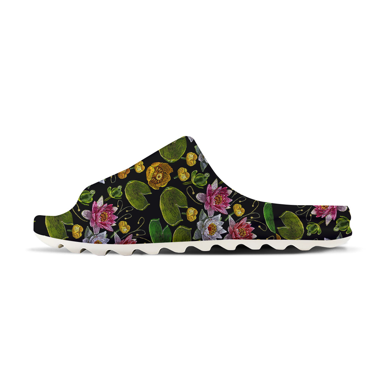 Flower Lily Water Print Pattern Sandals-grizzshop