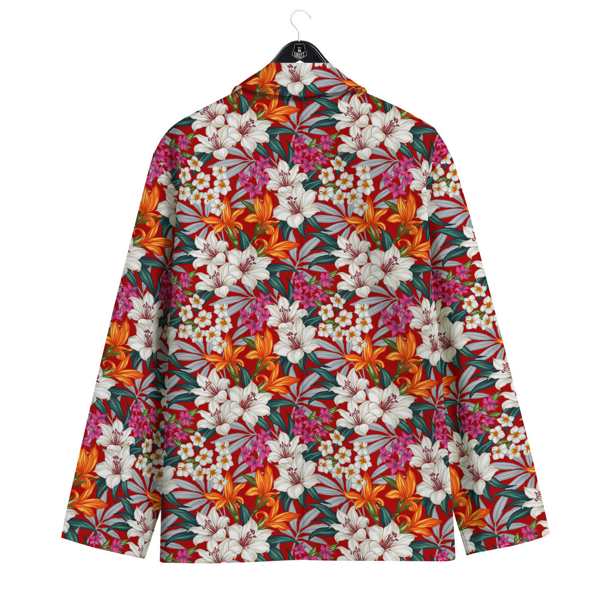 Flowers Aloha Hawaiian Print Pattern Men's Sport Coat-grizzshop