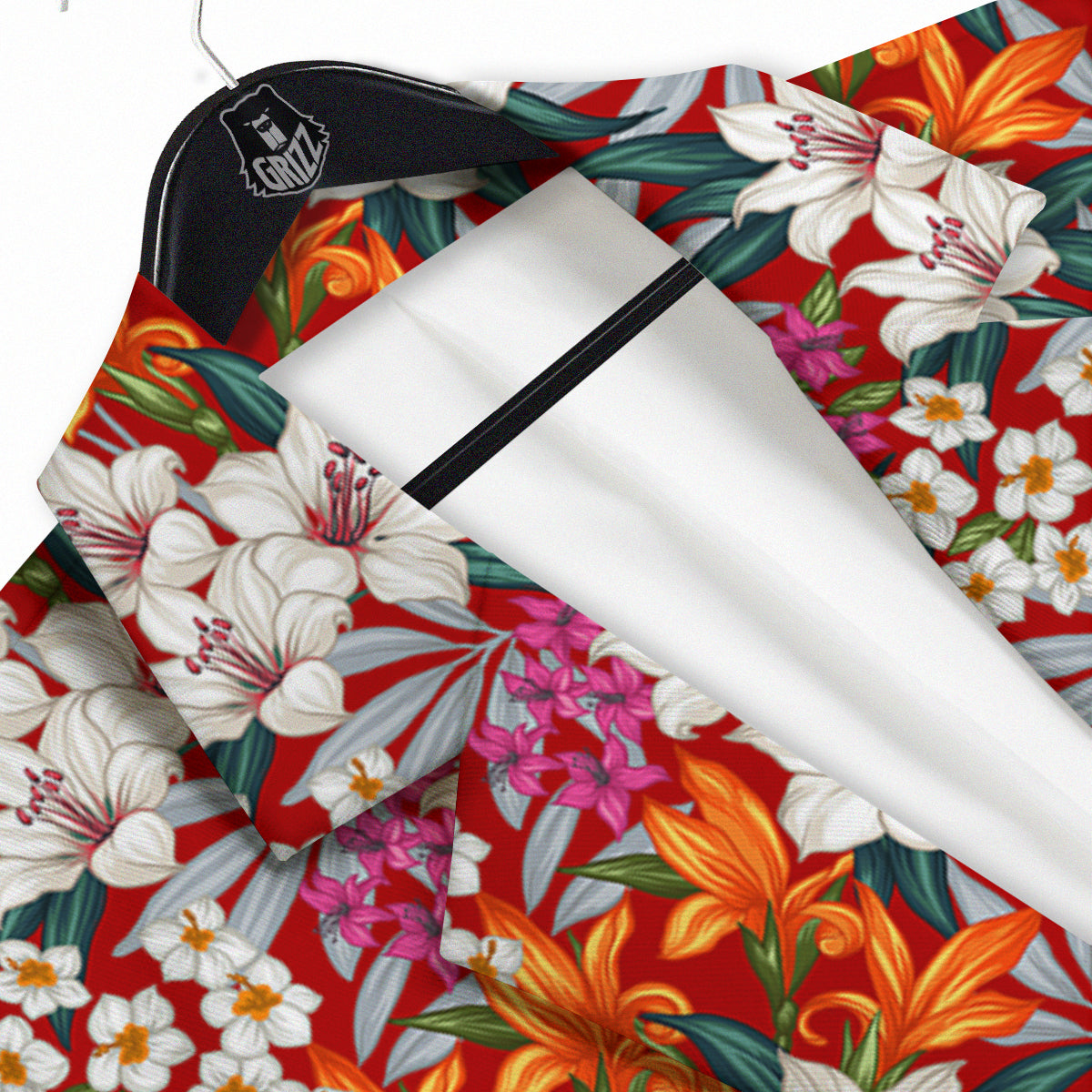 Flowers Aloha Hawaiian Print Pattern Men's Sport Coat-grizzshop