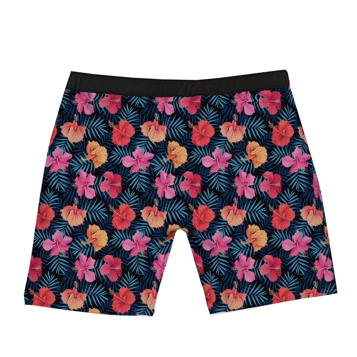 Flowers Exotic Hibiscus Print Pattern Boxer Briefs-grizzshop