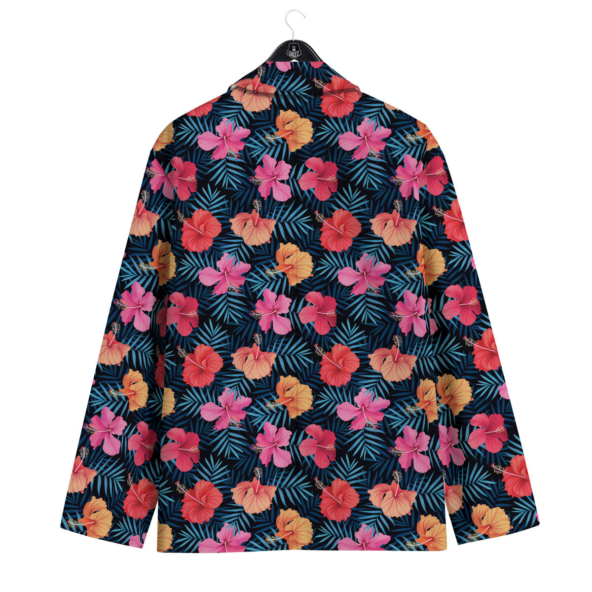 Flowers Exotic Hibiscus Print Pattern Men's Sport Coat-grizzshop