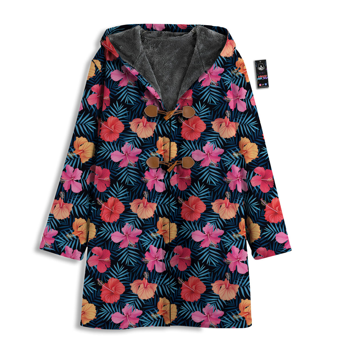 Flowers Exotic Hibiscus Print Pattern Men's Windbreaker Jacket-grizzshop