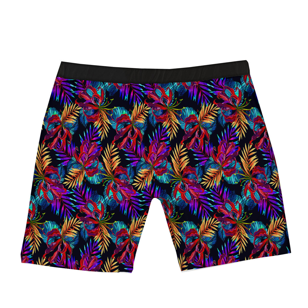 Flowers Hawaii Exotic Print Pattern Boxer Briefs-grizzshop