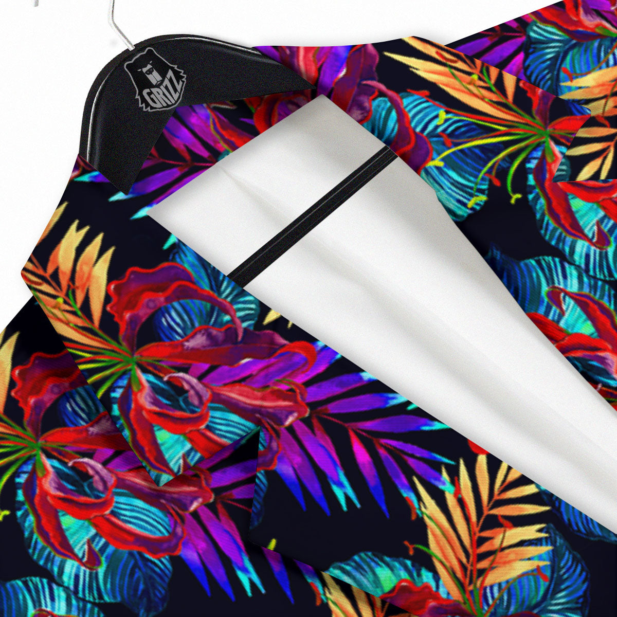 Flowers Hawaii Exotic Print Pattern Men's Sport Coat-grizzshop