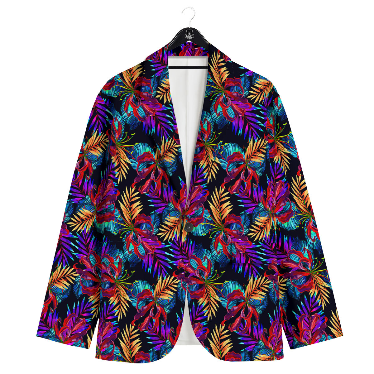 Flowers Hawaii Exotic Print Pattern Men's Sport Coat-grizzshop
