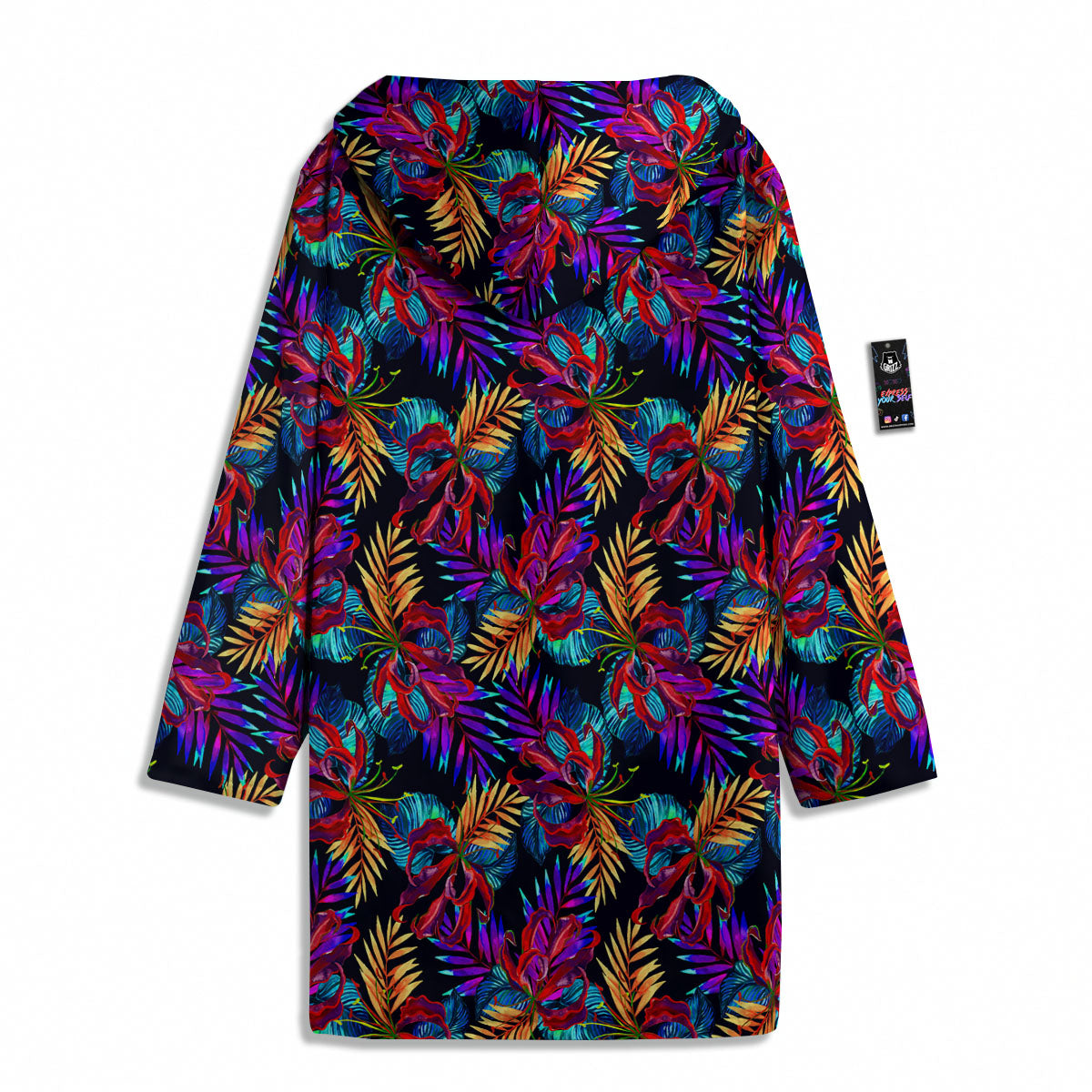 Flowers Hawaii Exotic Print Pattern Men's Windbreaker Jacket-grizzshop