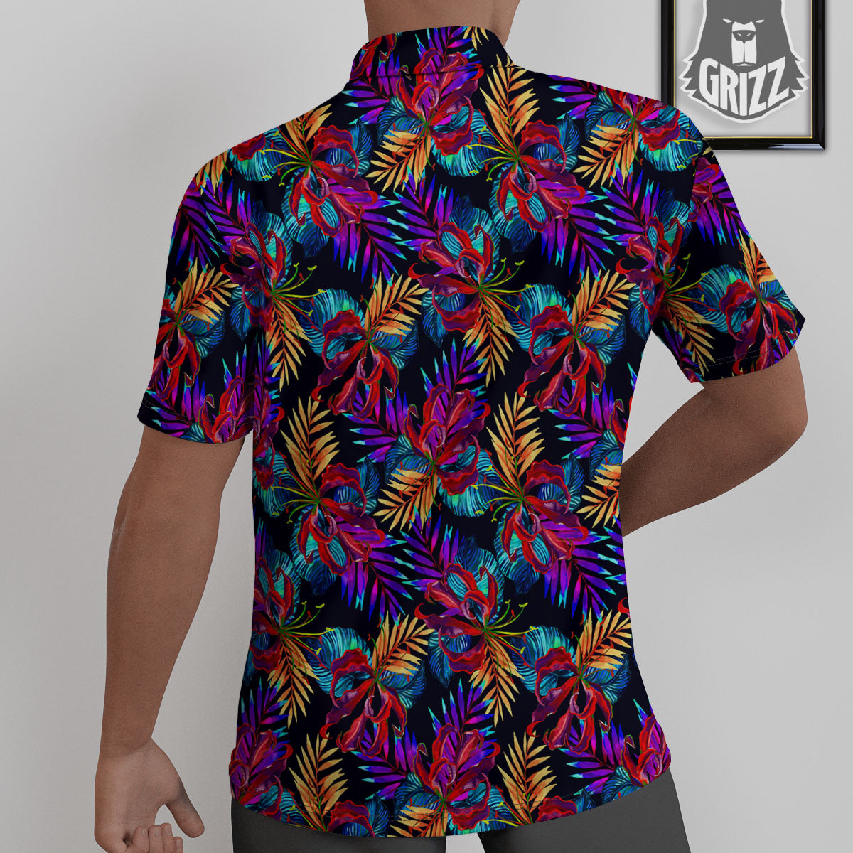 Flowers Hawaii Exotic Print Pattern Untucked Shirts-grizzshop