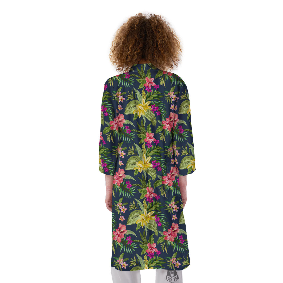 Flowers Hawaii Floral Print Pattern Kimono-grizzshop