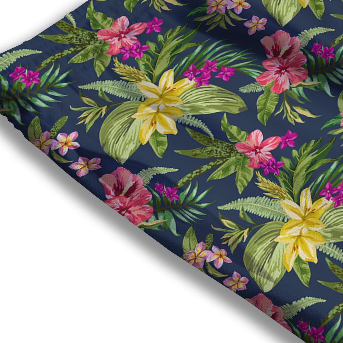Flowers Hawaii Floral Print Pattern Mesh Shorts